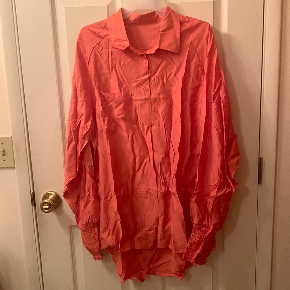 NWT Extra Large Peach Color long sleeve top